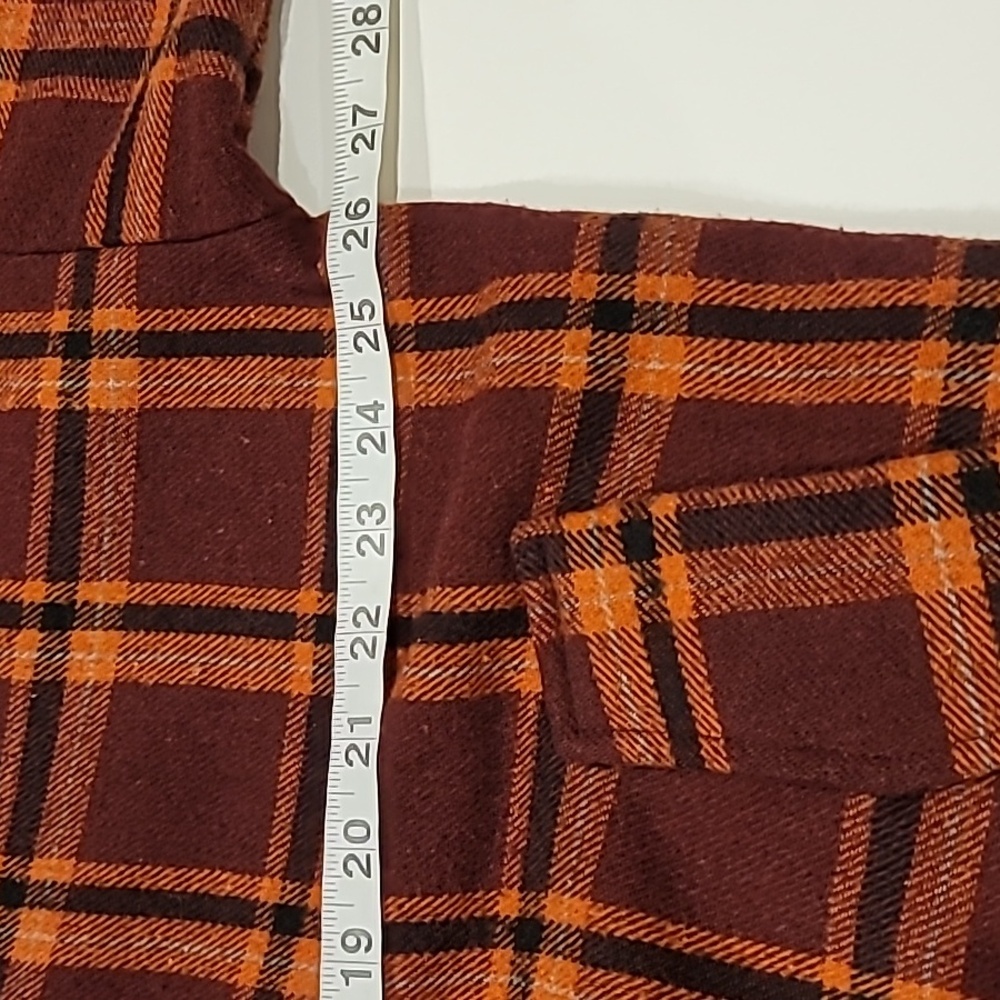 Fashion Nova Outdoor Plaid All In One Shirt Hoodie Top XL - Picture 13 of 17